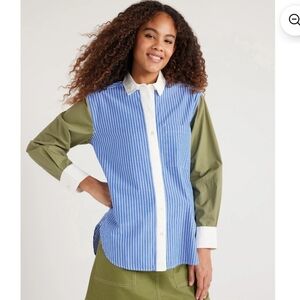 Free Assembly Buttondown Boxy Tunic Shirt